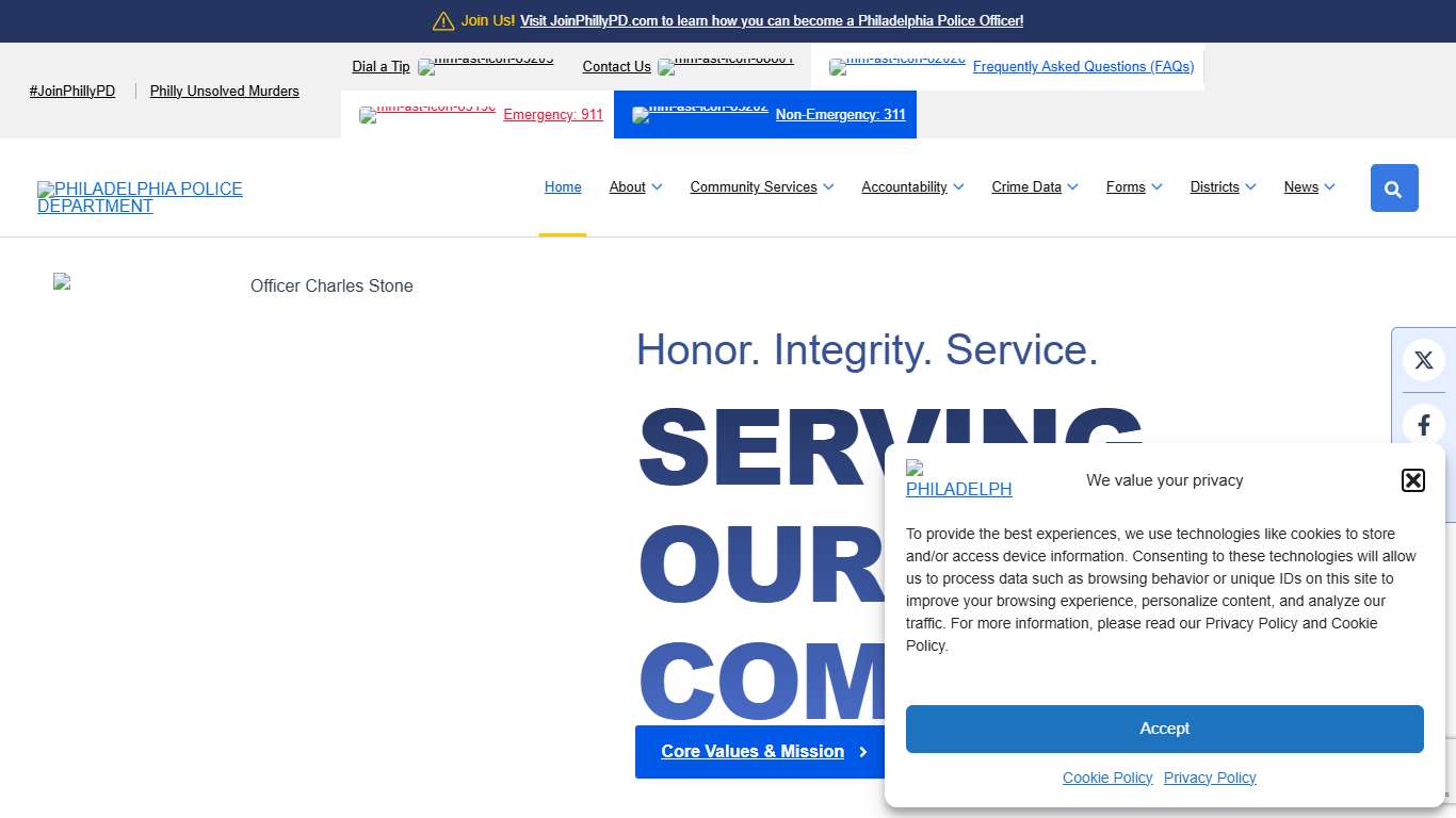 Home Philadelphia Police Department (PPD)